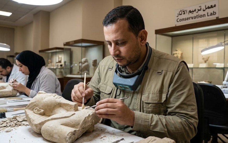 ايمن نصر حماد: مهندس ترميم الآثار المصري في السعودية